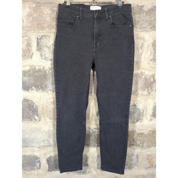 Everlane Jeans Woman's 29 The Hi Rise Washed Black‎ Ankle Basic Casual Stretch - Picture 2 of 13